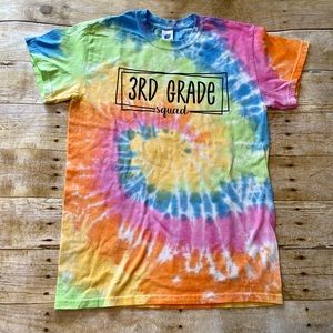 3rd grade squad tie dye shirt